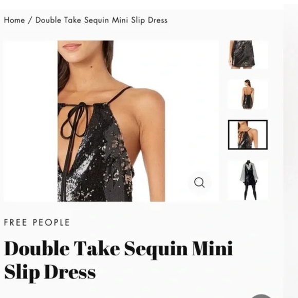 Free People Double Take Sequin Mini Dress XS - Picture 9 of 16